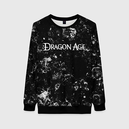 Женский свитшот Dragon Age black ice / 3D-Черный – фото 1