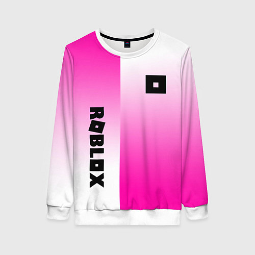 Женский свитшот Roblox geometry gradient / 3D-Белый – фото 1