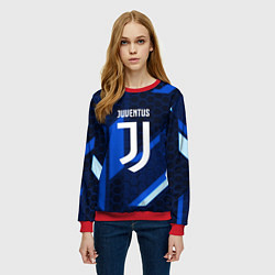 Свитшот женский Juventus sport geometry steel, цвет: 3D-красный — фото 2