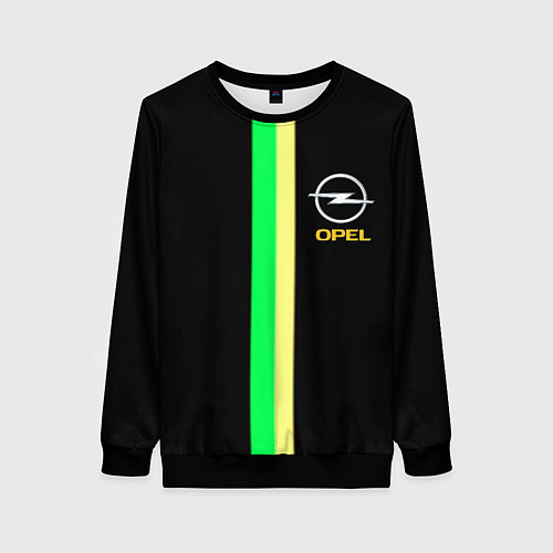 Женский свитшот Opel line geometry / 3D-Черный – фото 1