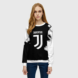 Свитшот женский Juventus fc краски, цвет: 3D-белый — фото 2