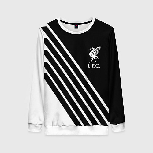 Женский свитшот Liverpool sport fc geometry / 3D-Белый – фото 1