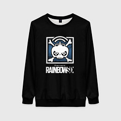 Свитшот женский Rainbow six шутер гейм стиль, цвет: 3D-черный