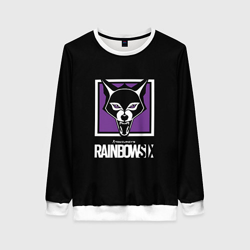 Женский свитшот Rainbow six logo ubisoft / 3D-Белый – фото 1