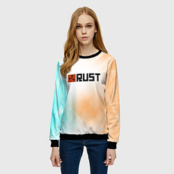Свитшот женский RUST gradient, цвет: 3D-черный — фото 2