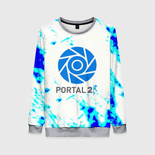 Женский свитшот Portal краски / 3D-Меланж – фото 1