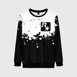 Свитшот женский Рокстар краски, цвет: 3D-черный