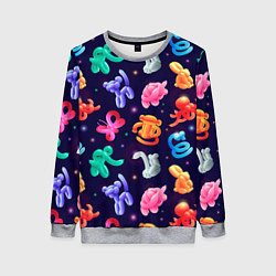 Женский свитшот Животные из воздушных шариков
