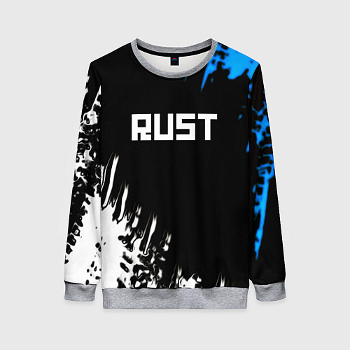 Женский свитшот Rust краски текстура штрихи / 3D-Меланж – фото 1