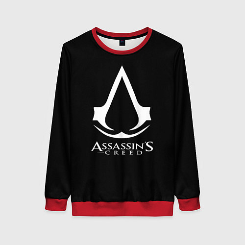 Женский свитшот Assassins Creed logo game / 3D-Красный – фото 1