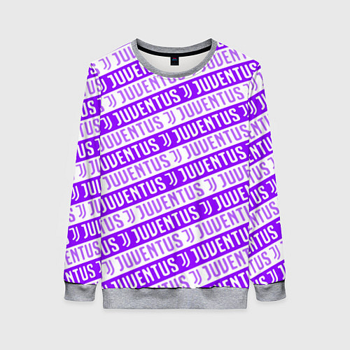 Женский свитшот Juventus pattern / 3D-Меланж – фото 1