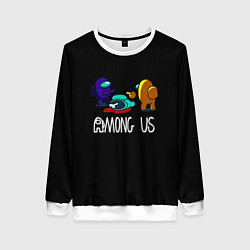 Свитшот женский Among us game, цвет: 3D-белый