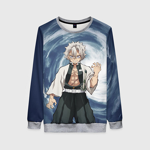 Женский свитшот Столп Ветра Санеми Шинадзугава / 3D-Меланж – фото 1