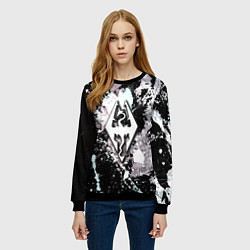 Свитшот женский The elder scrolls краски древности, цвет: 3D-черный — фото 2