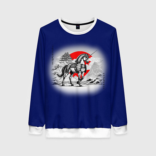 Женский свитшот Японский единорог / 3D-Белый – фото 1