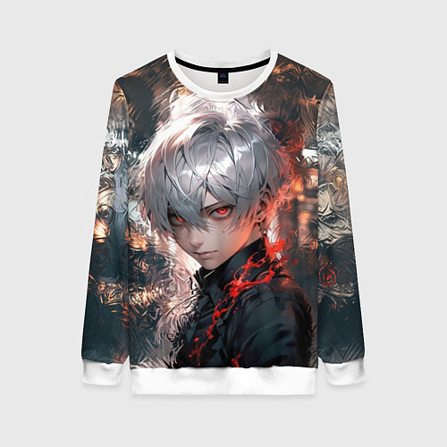 Женский свитшот Юный гуль / 3D-Белый – фото 1