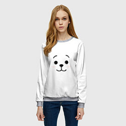 Свитшот женский BT21 RJ, цвет: 3D-меланж — фото 2