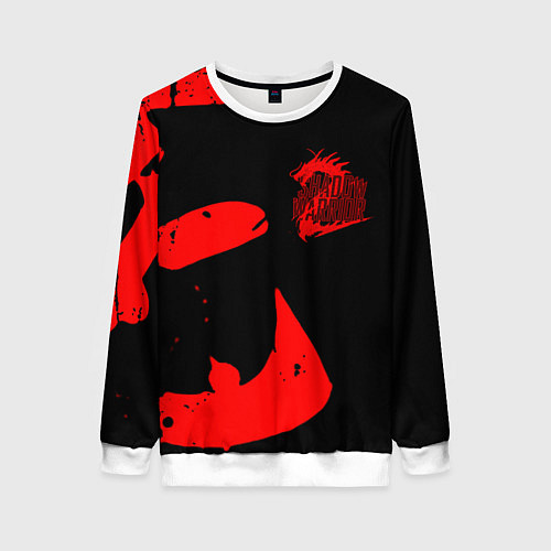 Женский свитшот Shadow Warrior japan / 3D-Белый – фото 1