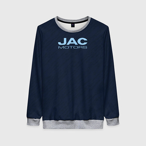 Женский свитшот Jac motors тёмно-синий / 3D-Меланж – фото 1