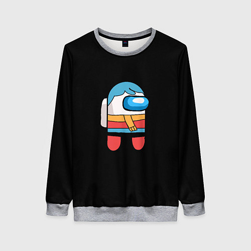 Женский свитшот Among us персонаж Hilda / 3D-Меланж – фото 1