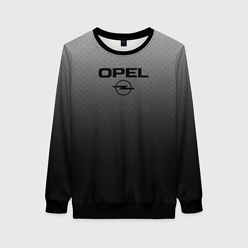 Женский свитшот Opel тёмно-серый градиент / 3D-Черный – фото 1