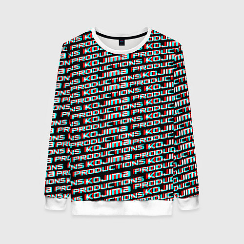 Женский свитшот Kojima game / 3D-Белый – фото 1