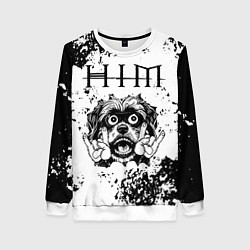 Женский свитшот HIM - рок пес