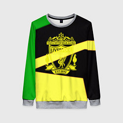 Свитшот женский Liverpool geometry sport, цвет: 3D-меланж