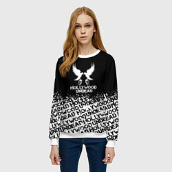 Свитшот женский Hollywood Undead band, цвет: 3D-белый — фото 2