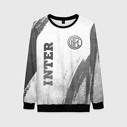 Свитшот женский Inter - white gradient вертикально, цвет: 3D-черный