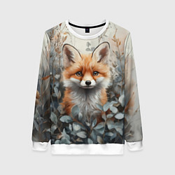 Женский свитшот Грустный лисёнок
