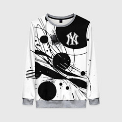 Женский свитшот New York Yankees baseball team - abstraction