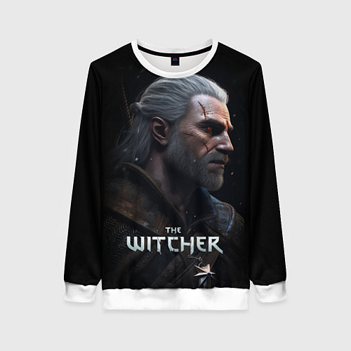 Женский свитшот The Witcher poster / 3D-Белый – фото 1