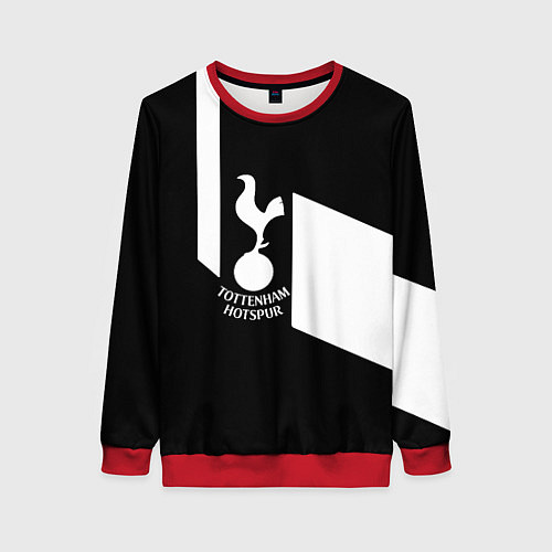 Женский свитшот Тоттенхэм геометрия / 3D-Красный – фото 1