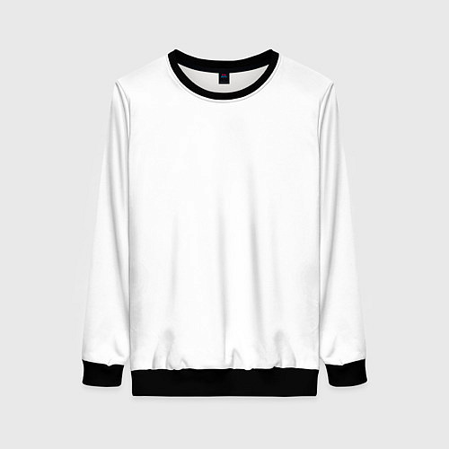 Женский свитшот Сокрушу пред Ним врагов Его Белый текст / 3D-Черный – фото 1