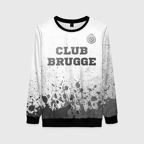 Женский свитшот Club Brugge - white gradient посередине / 3D-Черный – фото 1