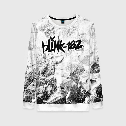 Женский свитшот Blink 182 white graphite / 3D-Белый – фото 1