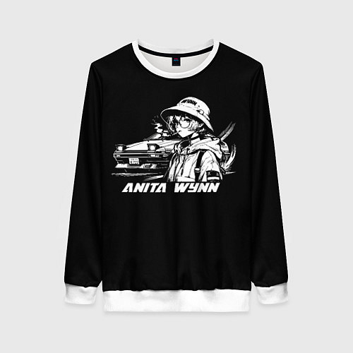 Женский свитшот Аниме девушка и trueno ae 86 / 3D-Белый – фото 1