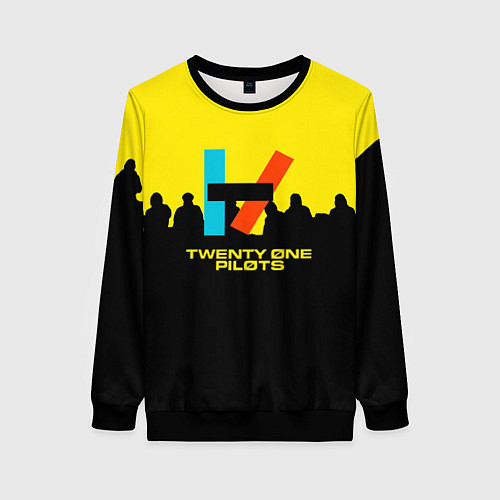 Женский свитшот Twenty one pilots rock steel / 3D-Черный – фото 1