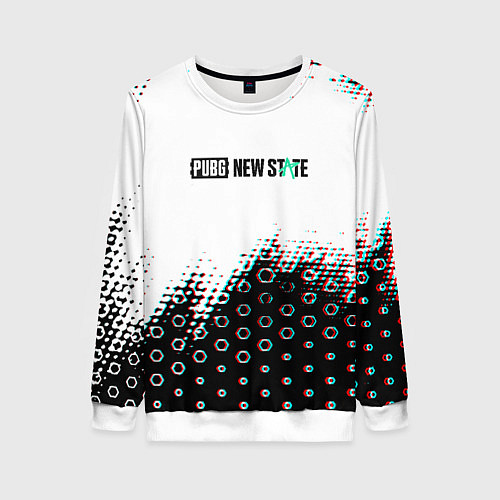 Женский свитшот PUBG game steel / 3D-Белый – фото 1