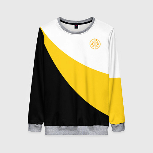 Женский свитшот Сокрушу пред ним врагов его малый желтый КЦК Никол / 3D-Меланж – фото 1