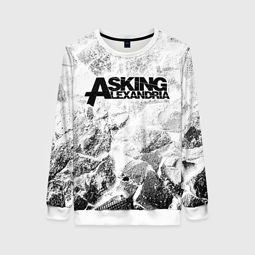 Женский свитшот Asking Alexandria white graphite / 3D-Белый – фото 1