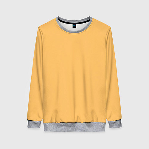 Женский свитшот Эмоция радости - желтый / 3D-Меланж – фото 1