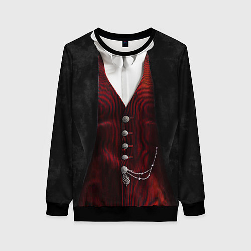 Женский свитшот Дракула верх костюма / 3D-Черный – фото 1