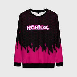 Женский свитшот Roblox fire pink