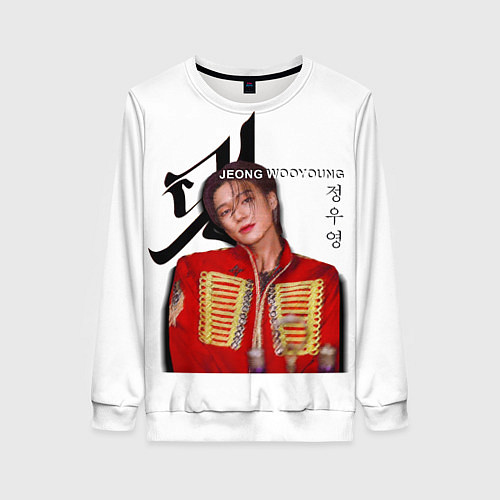Женский свитшот Ateez Jeong Wooyoung / 3D-Белый – фото 1