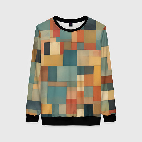 Женский свитшот Inspired by Paul Klee / 3D-Черный – фото 1