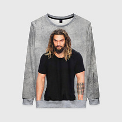 Свитшот женский Jason Momoa, цвет: 3D-меланж