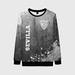 Свитшот женский Sevilla - grey gradient вертикально, цвет: 3D-черный