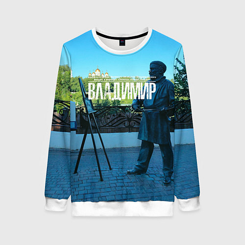 Женский свитшот Город Владимир / 3D-Белый – фото 1